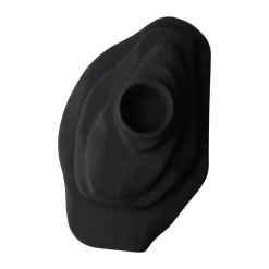 Dune candle holder, Sandy black