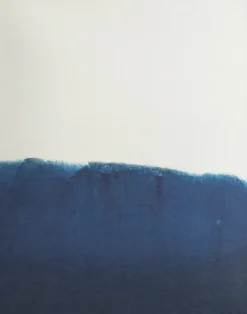 Dyeforindigo ocean 1 poster 40x50 cm, Blue-white