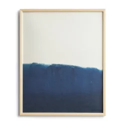 Dyeforindigo ocean 1 poster 40x50 cm, Blue-white