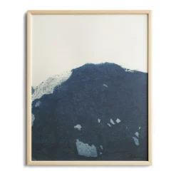 Dyeforindigo ocean 2 poster 40x50 cm, Blue-white