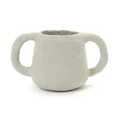 Earth flower pot Ø 14 cm, beige
