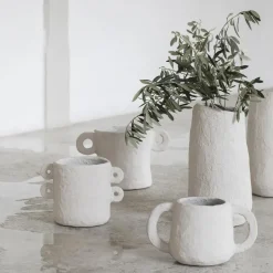 Earth flower pot Ø 14 cm, beige