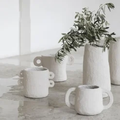 Earth flower pot Ø 18 cm, beige