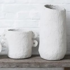 Earth flower pot Ø 18 cm, beige