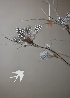 Easter Deco bird Easter decoration 4-pack, White