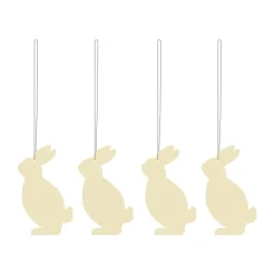 Easter Deco hare Easter decoration 4-pack, Light yellow