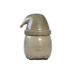Eating Santa jar with lid small, multi