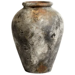 Echo flower pot h50 cm Ø37 cm, rust-grey
