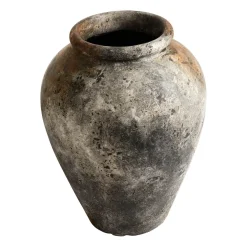 Echo flower pot h50 cm Ø37 cm, rust-grey