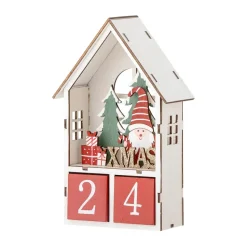 Edmund calendar with dates, Red