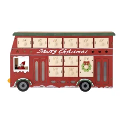 Edward calendar with lighting bus, Red