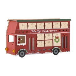 Edward calendar with lighting bus, Red