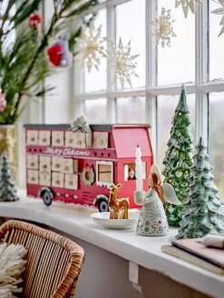 Edward calendar with lighting bus, Red