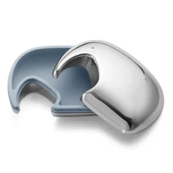 Elephant ash 7x10 cm, Stainless steel-blue