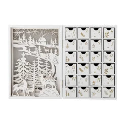 Elimar Advent Calendar with lighting, White