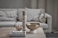 Ellia candle holder 30 cm, Linen