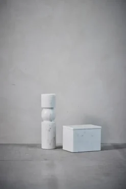 Ellia candle holder 30 cm, White