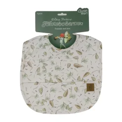 Elsa Beskow Tomtebobarnen bib, Green