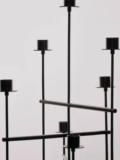 Elysia candlestick, Brushed stainless steel