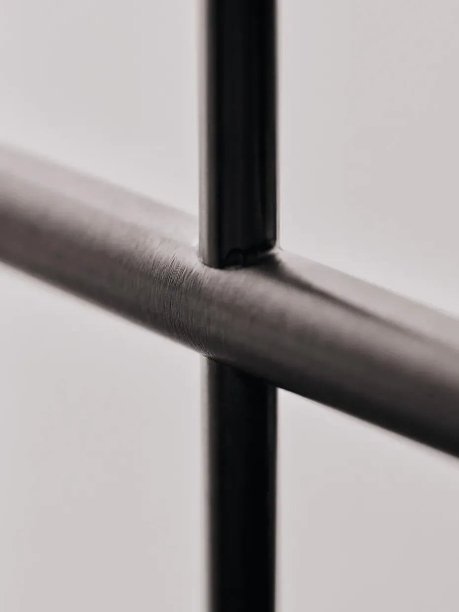 Elysia candlestick, Brushed stainless steel