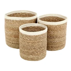 Emil storage basket 3-pack small, nature-white