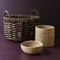Emil storage basket 3-pack small, nature