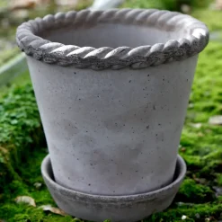 Emilia flower pot 16 cm, Grey