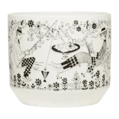 Emilia pot Ø14 cm, Black-white