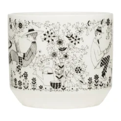 Emilia pot Ø14 cm, Black-white