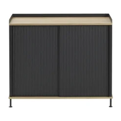 Enfold Sideboard 100x45x85 cm, Lacquered oak-anthracite black