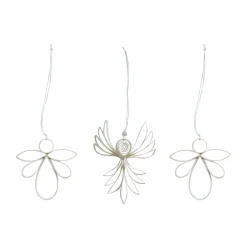 Engla Christmas decoration 3 pieces, White
