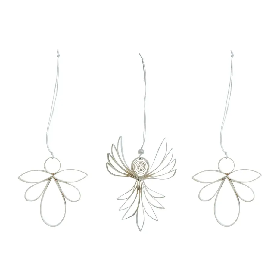 Engla Christmas decoration 3 pieces, White