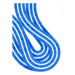Entropy Blue 02 poster, 50x70 cm