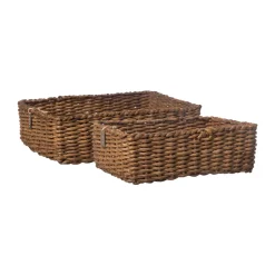 Ernst basket 2 pieces, Dark brown