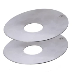 Ernst candle cuff Ø8.3 cm 2-pack, Brushed metal