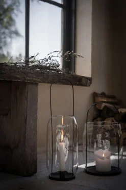Ernst candle holder for tea light 22 cm, black