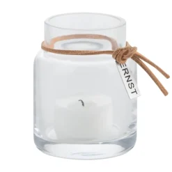 Ernst candle holder H8cm Ø5cm, clear