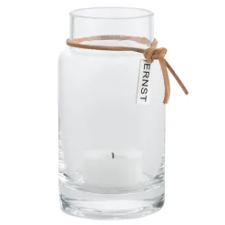Ernst candle holder H12cm Ø5cm, clear