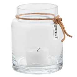 Ernst candle holder H10cm Ø6.5cm, clear