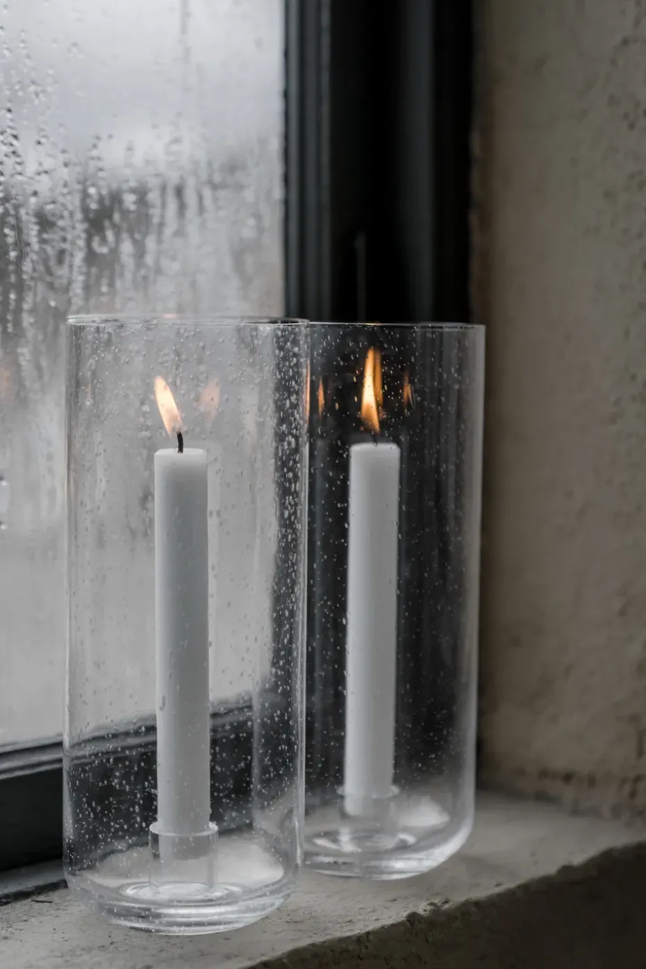 Ernst candle holder in glass, Ø11x25 cm