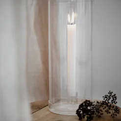 Ernst candle lantern for chandelier 29 cm, clear