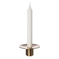 Ernst candle sticks brushed brass Ø9.2 cm, 4 cm