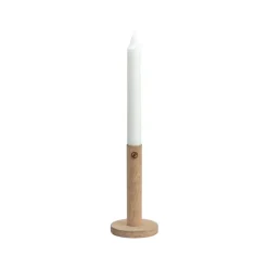 Ernst candle sticks made of wood 15 cm, nature