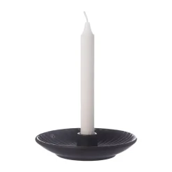 Ernst candlestick Ø16x3.5 cm, Black