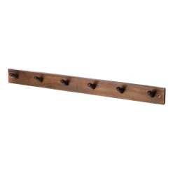 Ernst coat rack 6 hooks, Brown
