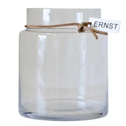Ernst glass vase H22.5cm Ø12.5cm, clear