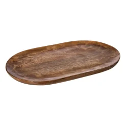 Ernst oval tray 25x40 cm, Brown