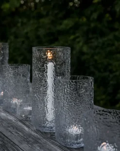 Ernst patterned candle holder, Ø9x15 cm