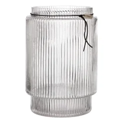 Ernst ruffled glass vase clear, Ø19.5 cm x H28 cm