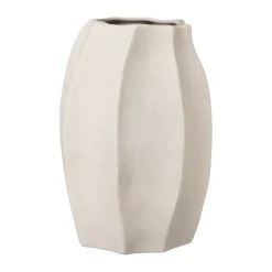 Ernst stoneware vase Ø15x23 cm, Natural white